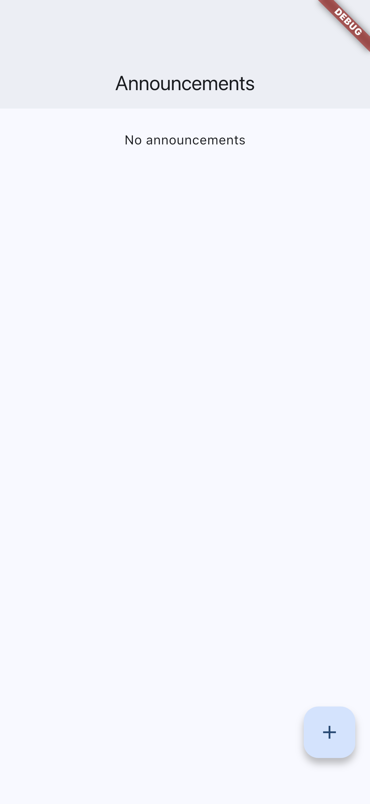 Announcements on iOS