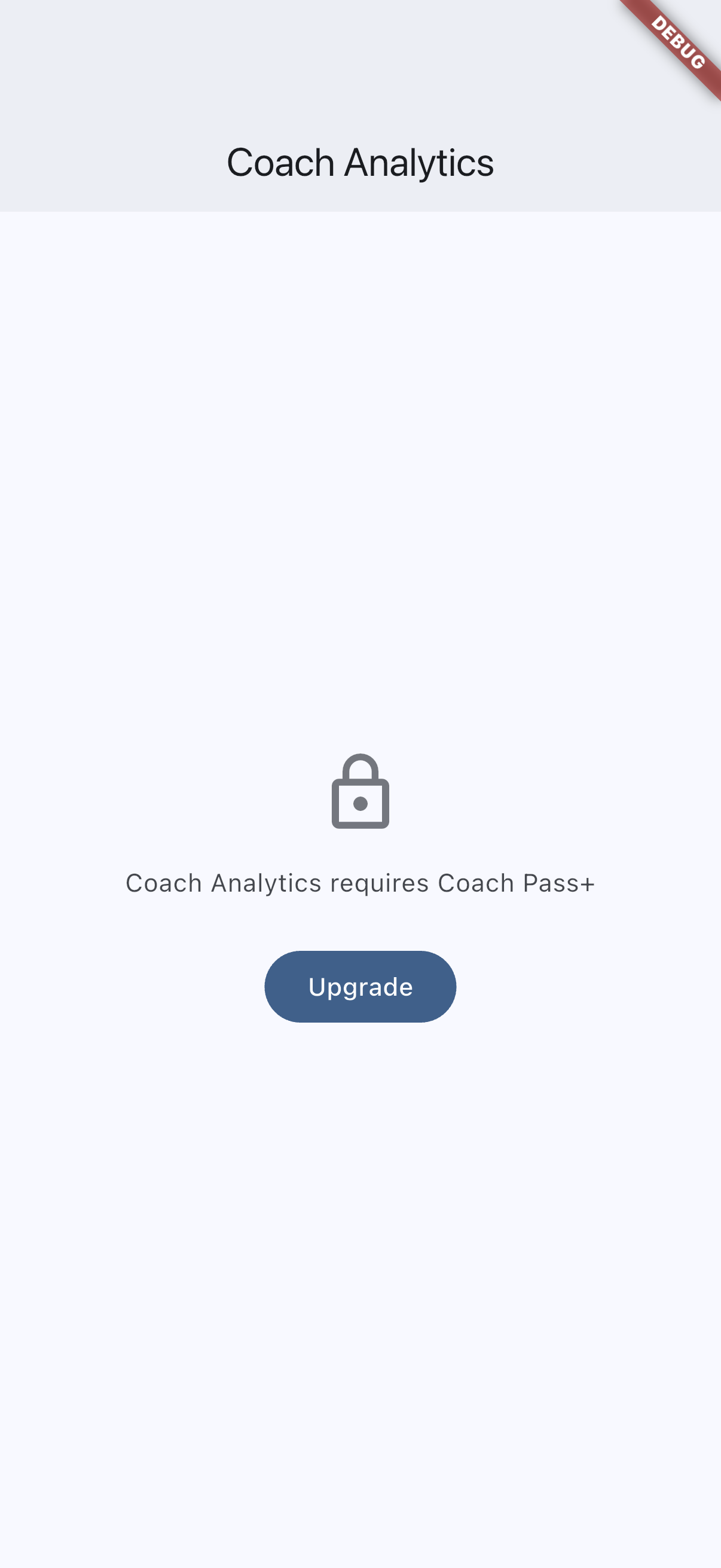 Coach analytics on iOS