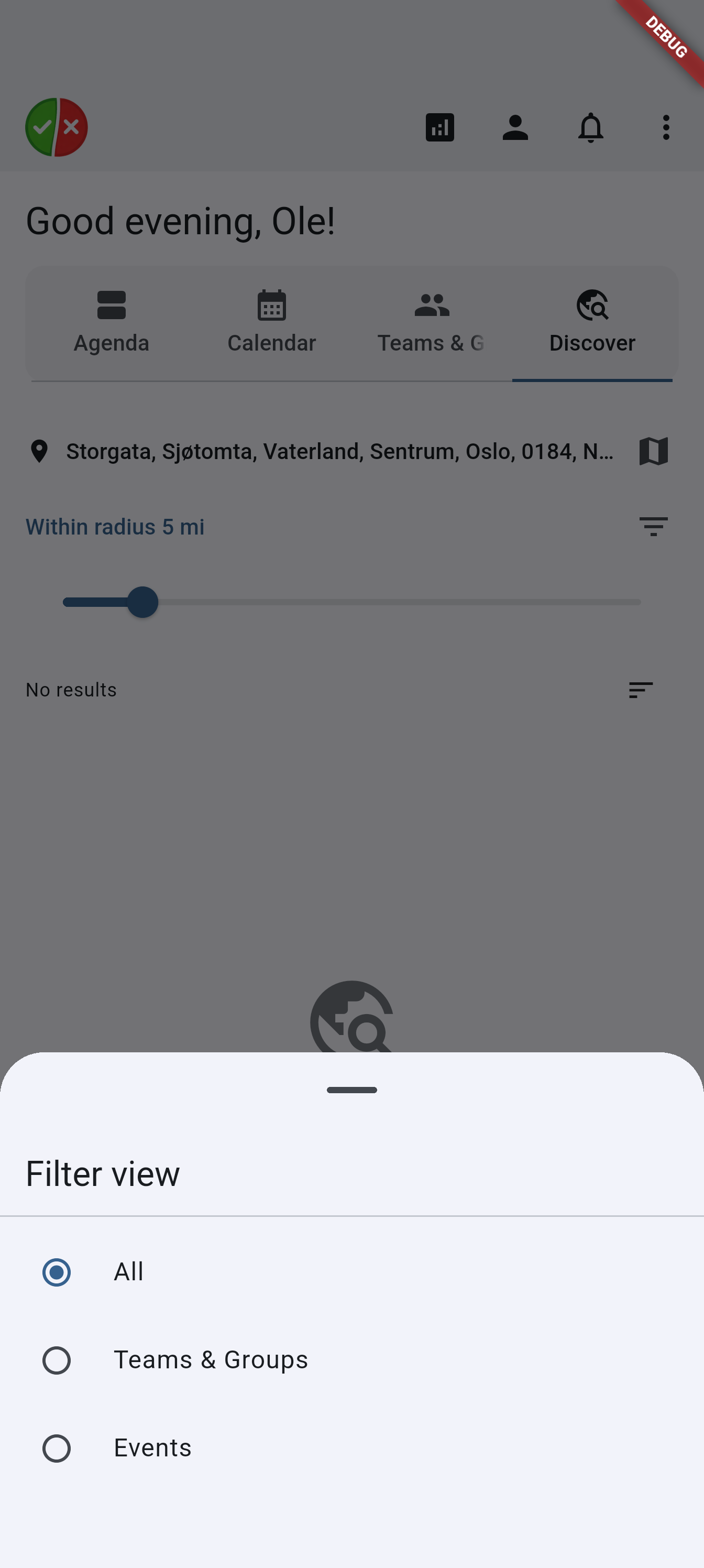 Discover filters on Android