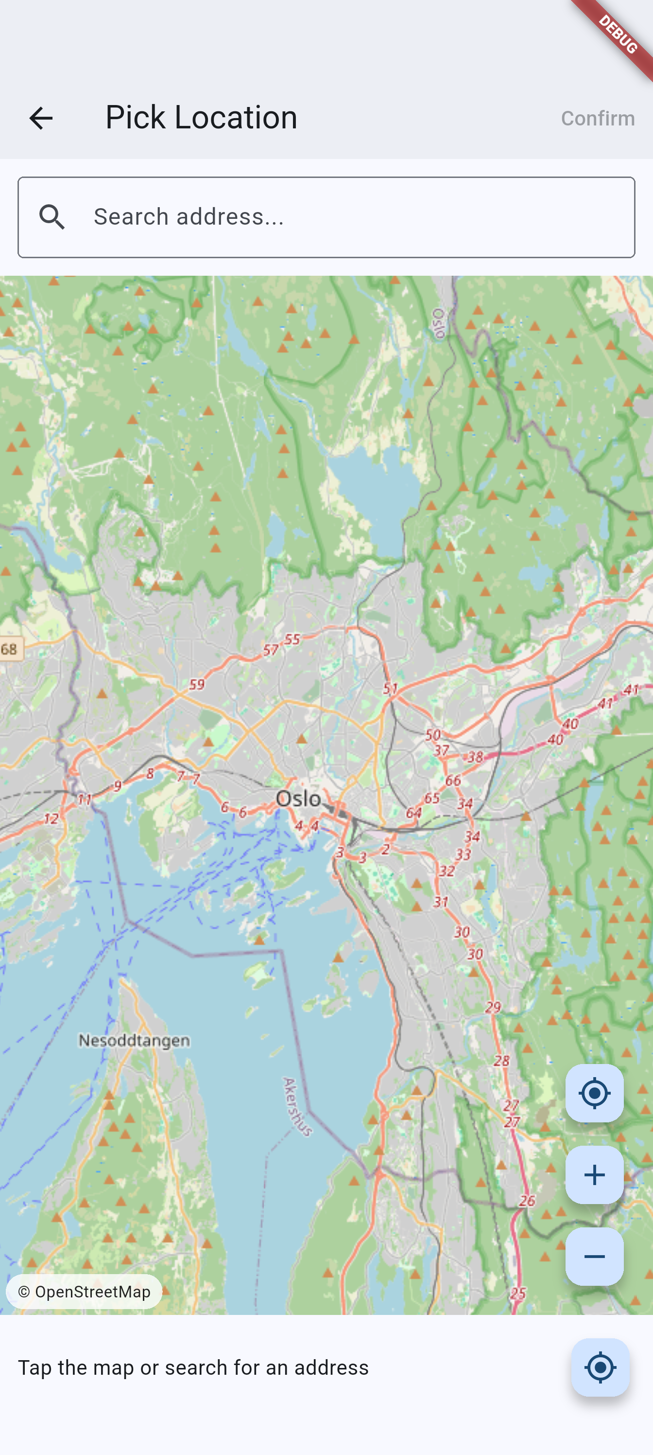 Location picker on Android